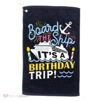 Cruise Trip Vacation Gift - Birthday Cruise Golf Towel thumb 0