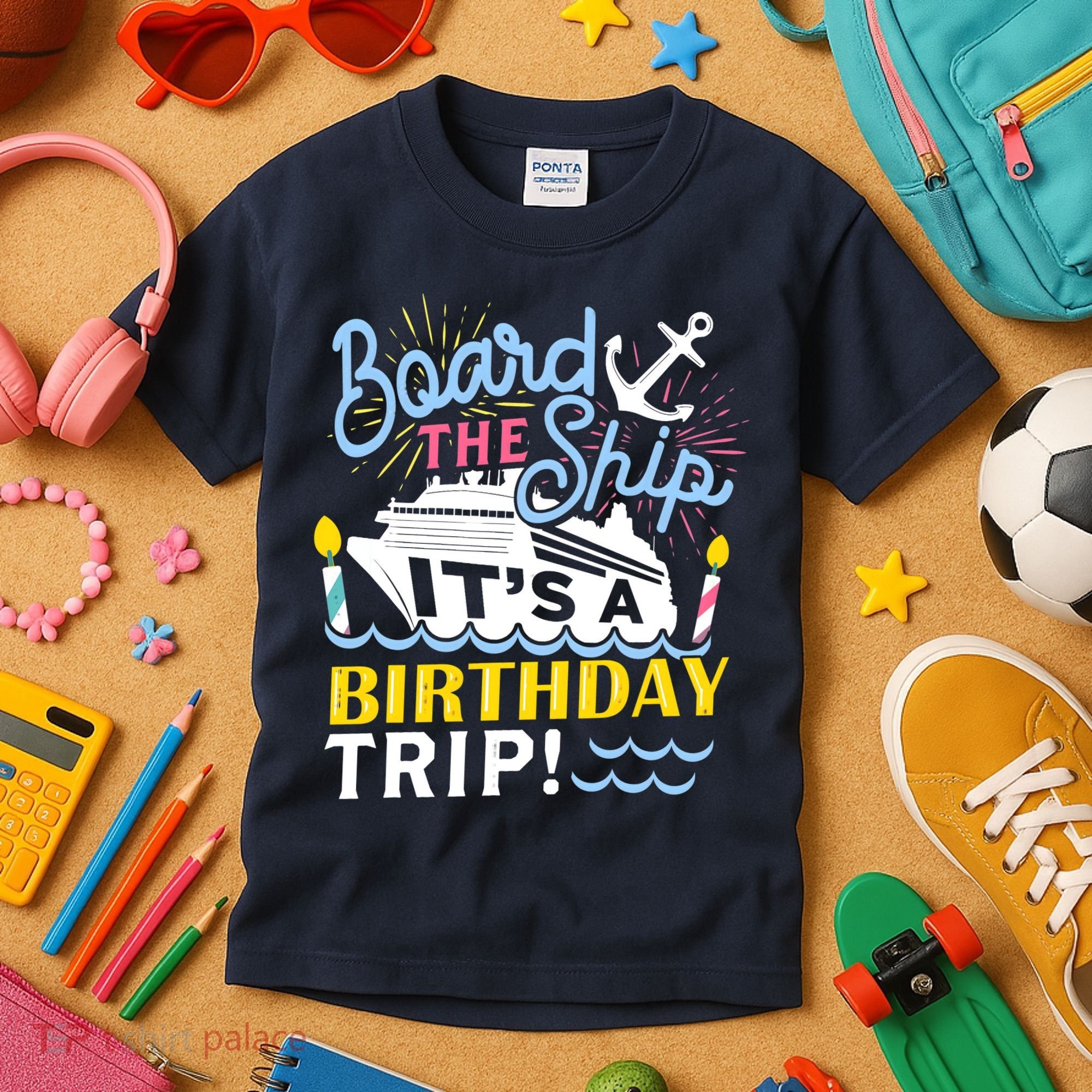 Cruise Trip Vacation Gift - Birthday Cruise Kids T-Shirt
