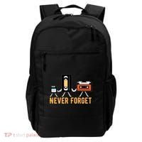 Cassette Tape Video Tape Floppy Disk We Will Never Forget Great Gift Backpack thumb 0