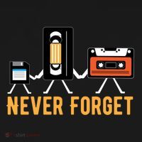 Cassette Tape Video Tape Floppy Disk We Will Never Forget Great Gift Backpack thumb 2