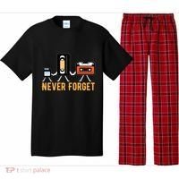 Cassette Tape Video Tape Floppy Disk We Will Never Forget Great Gift Pajama Set thumb 0