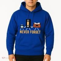 Cassette Tape Video Tape Floppy Disk We Will Never Forget Great Gift Hoodie thumb 2