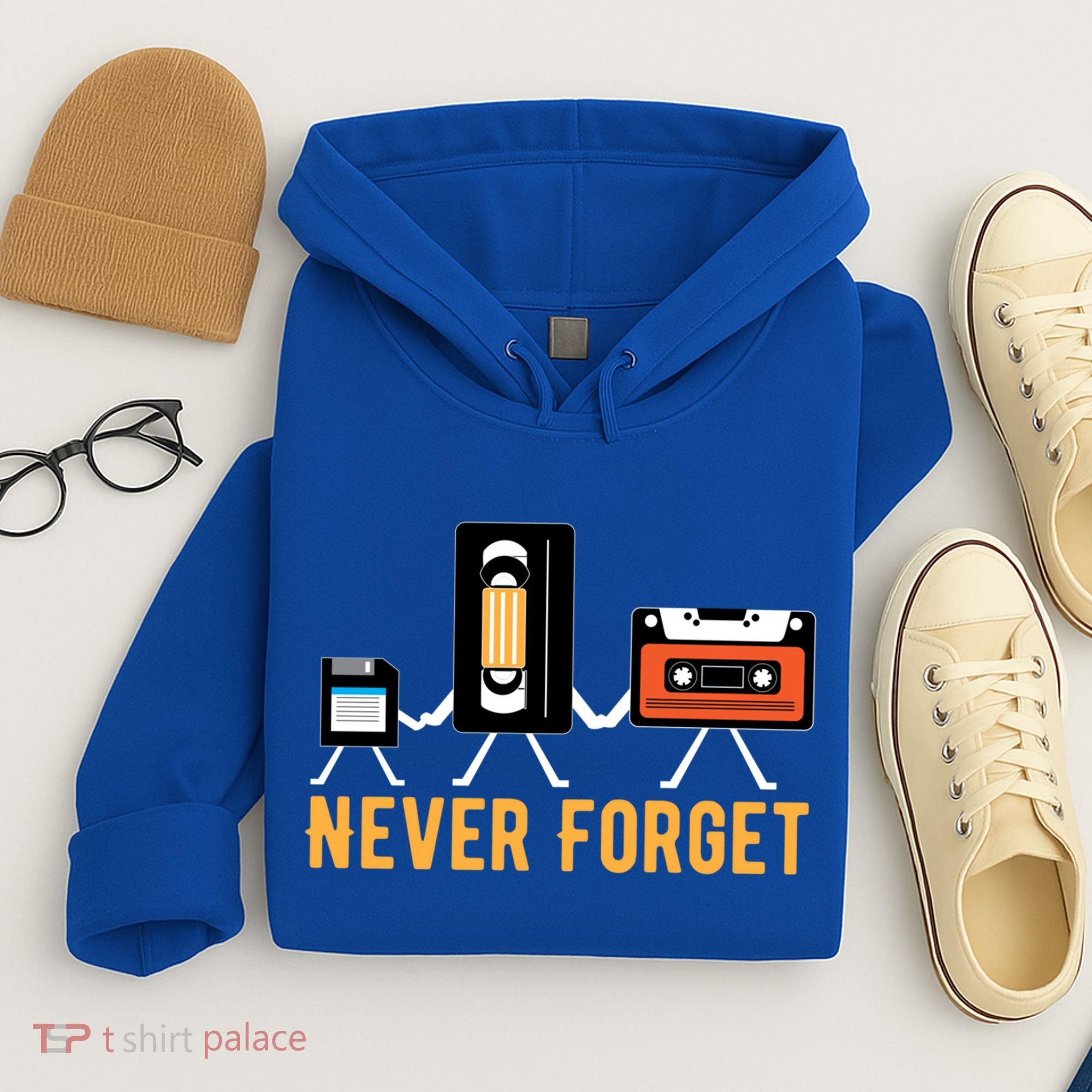 Cassette Tape Video Tape Floppy Disk We Will Never Forget Great Gift Hoodie