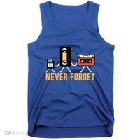 Cassette Tape Video Tape Floppy Disk We Will Never Forget Great Gift Tank Top thumb 0
