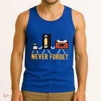 Cassette Tape Video Tape Floppy Disk We Will Never Forget Great Gift Tank Top thumb 3