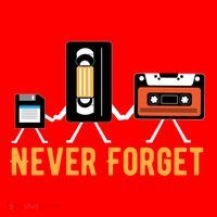 Cassette Tape Video Tape Floppy Disk We Will Never Forget Great Gift Santa Hat thumb 1