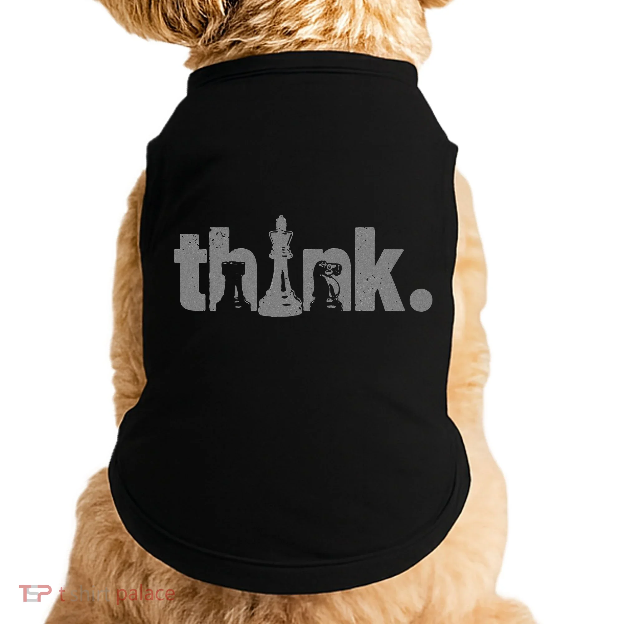 Chess Think Vintage Chess Master Club Chess Player Doggie Tank