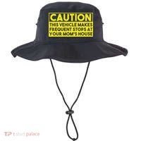 Caution This Vehicle Makes Frequent Stops At Your Moms House Bucket Hat thumb 0