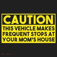 Caution This Vehicle Makes Frequent Stops At Your Moms House Beanie thumb 2