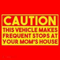 Caution This Vehicle Makes Frequent Stops At Your Moms House Santa Hat thumb 1