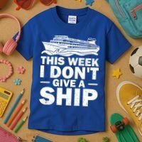 Cruise This Week I Don't Give A Ship Therapy Great Gift Kids T-Shirt thumb 3