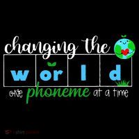 Changing The World One Phoneme At A Time Teacher Women's Hoodie thumb 2