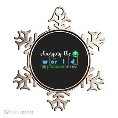 Changing The World One Phoneme At A Time Teacher Ornament