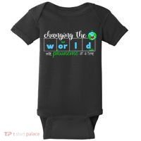 Changing The World One Phoneme At A Time Teacher Baby Bodysuit thumb 0