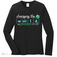Changing The World One Phoneme At A Time Teacher Women's Long Sleeve Shirt thumb 0