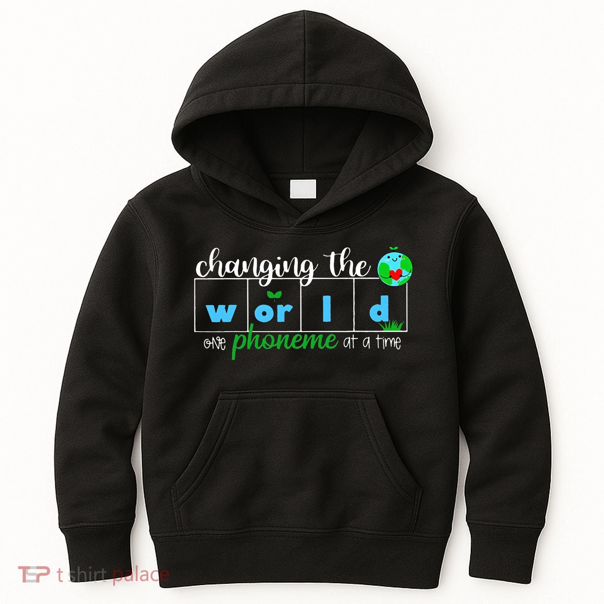 Changing The World One Phoneme At A Time Teacher Kids Hoodie