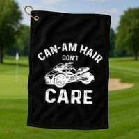 Canam Three Wheels Funny Riding Golf Towel thumb 1