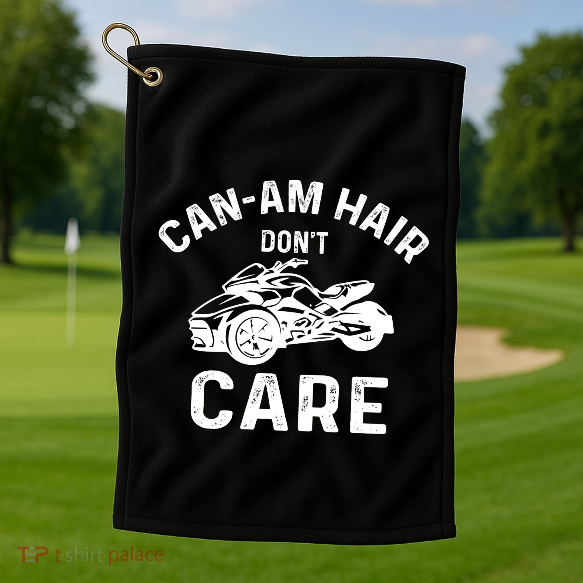 Canam Three Wheels Funny Riding Golf Towel