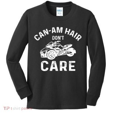Canam Three Wheels Funny Riding Kids Long Sleeve Shirt