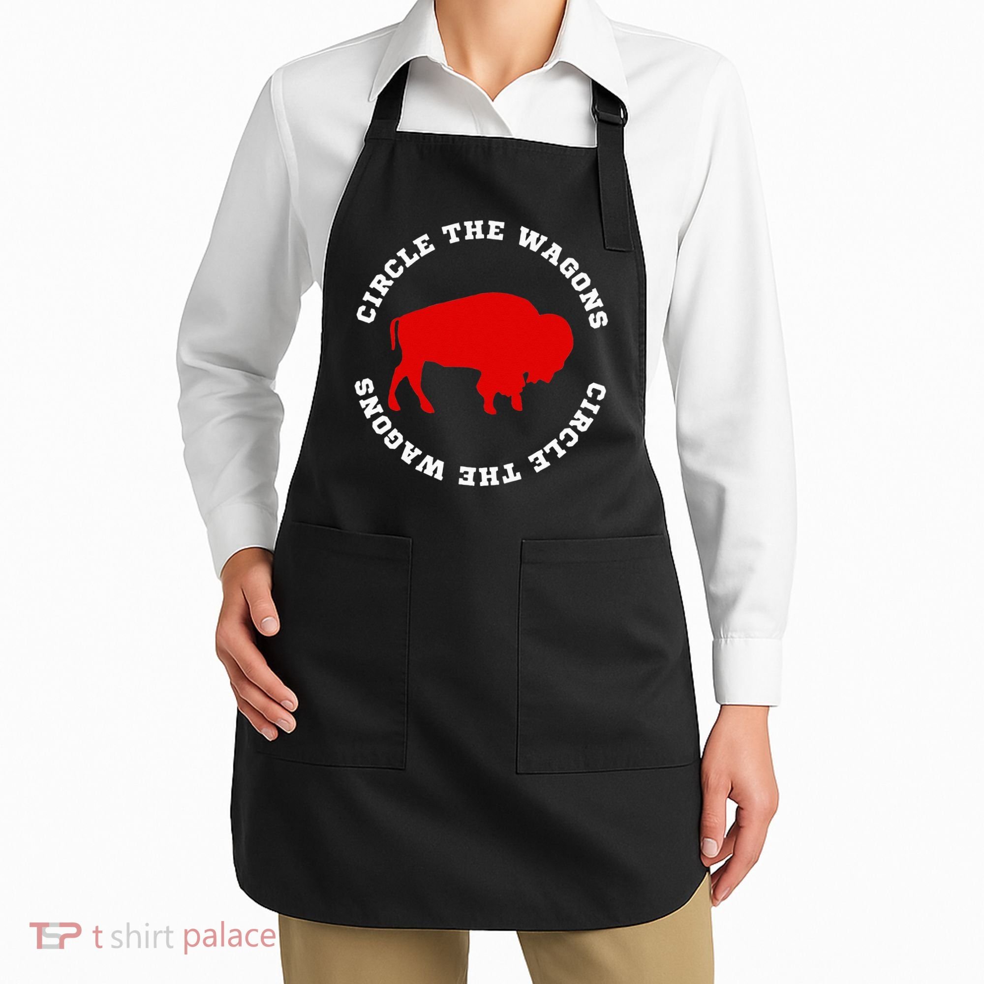 Circle the Wagons Buffalo Football Fan Apron