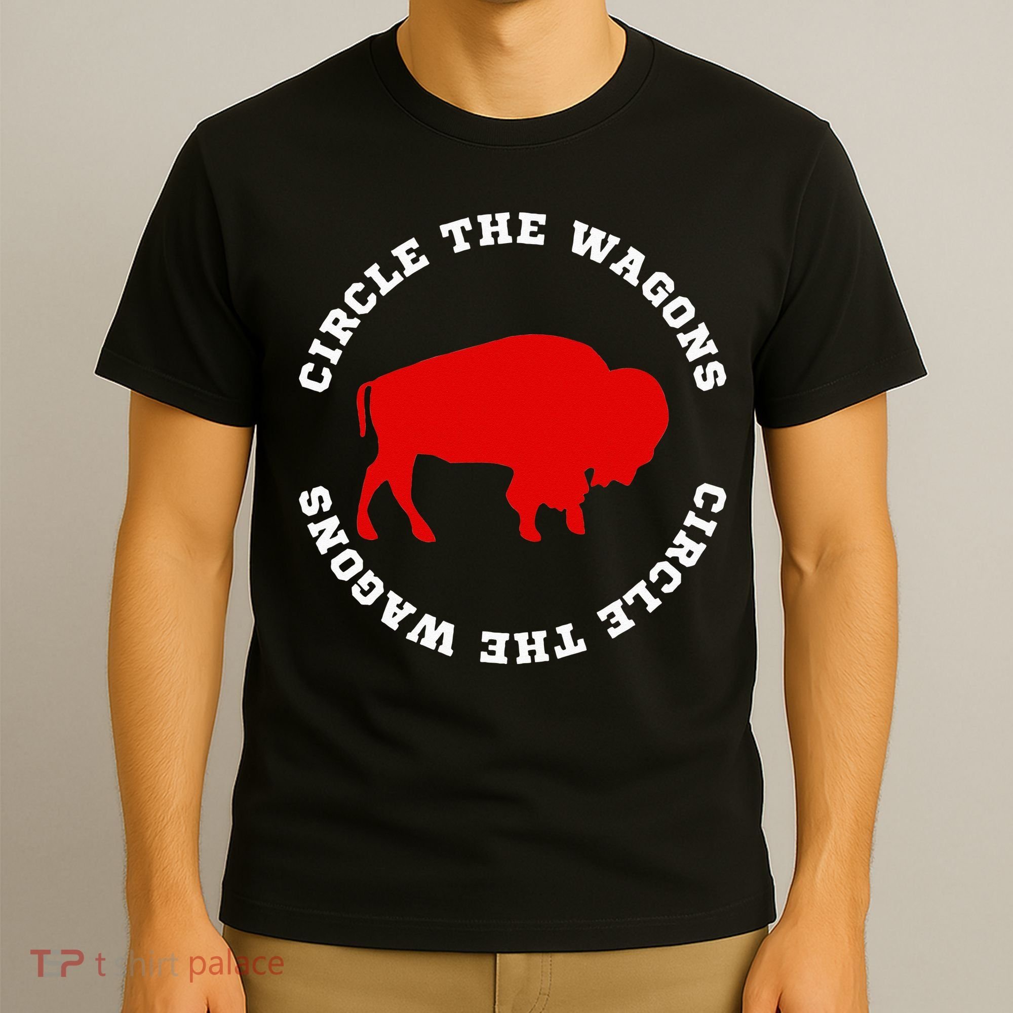 Circle the Wagons Buffalo Football Fan T-Shirt