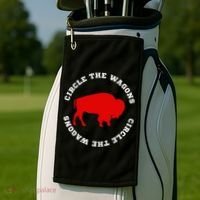 Circle the Wagons Buffalo Football Fan Golf Towel thumb 2