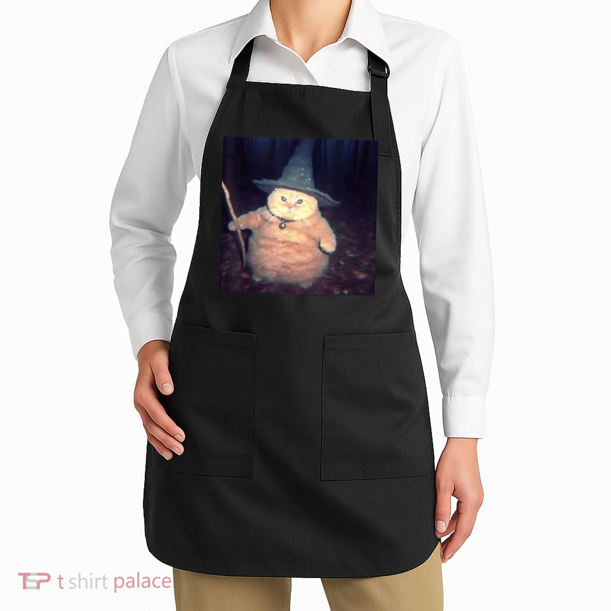 Cheeseball The Wizard Cat Meme Apron