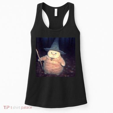 Cheeseball The Wizard Cat Meme Women's Tank Top