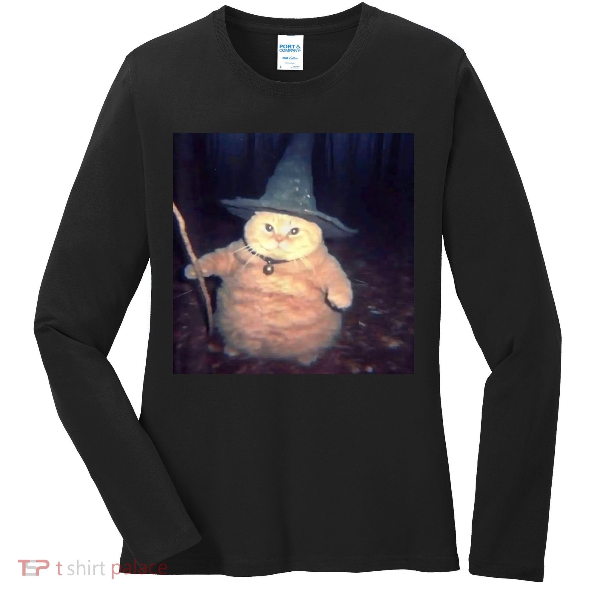 Cheeseball The Wizard Cat Meme Women's Long Sleeve Shirt