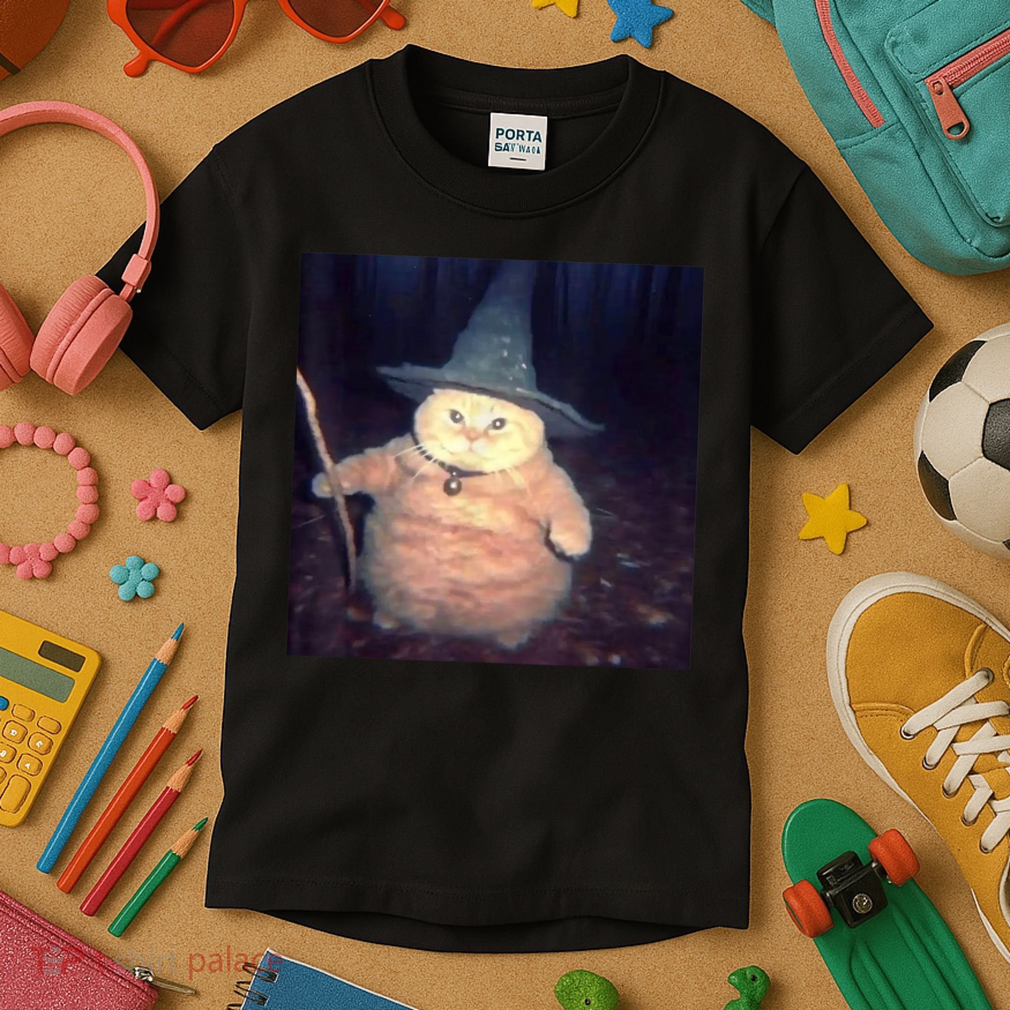Cheeseball The Wizard Cat Meme Kids T-Shirt