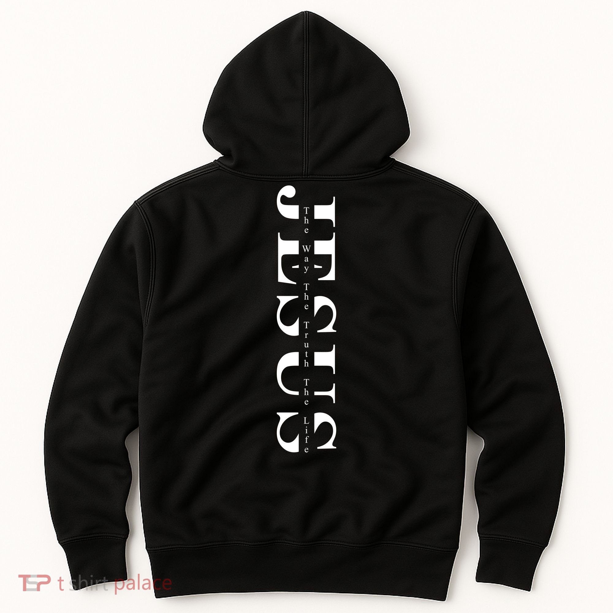 Christian The Way Truth Life Faith Front & Back Hoodie