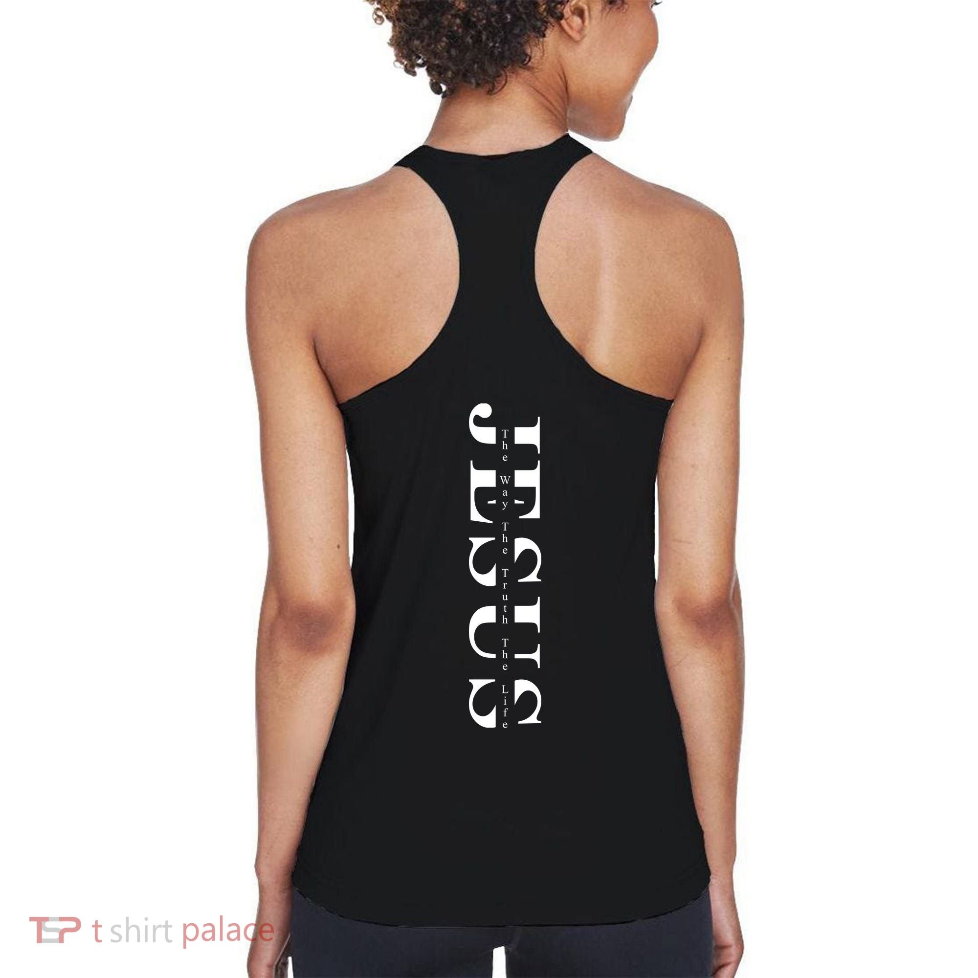Christian The Way Truth Life Faith Front & Back Women's Tank Top