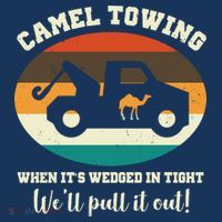 Camel Towing When It's Wedged In Tight We'll Pull It Out Beanie thumb 2