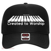 Created To Worship Piano Christian Hat thumb 0