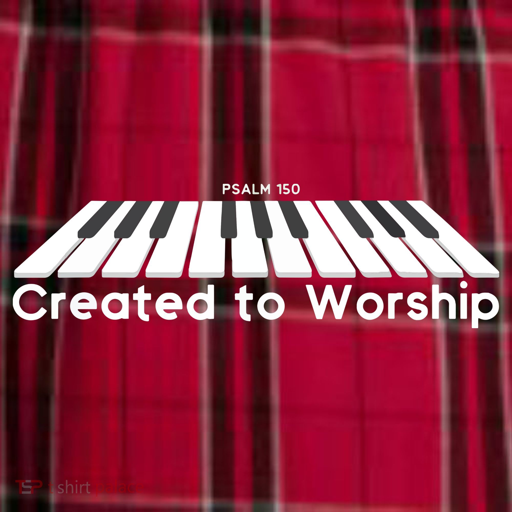 Created To Worship Piano Christian Women's Flannel Plaid Pajama Pants