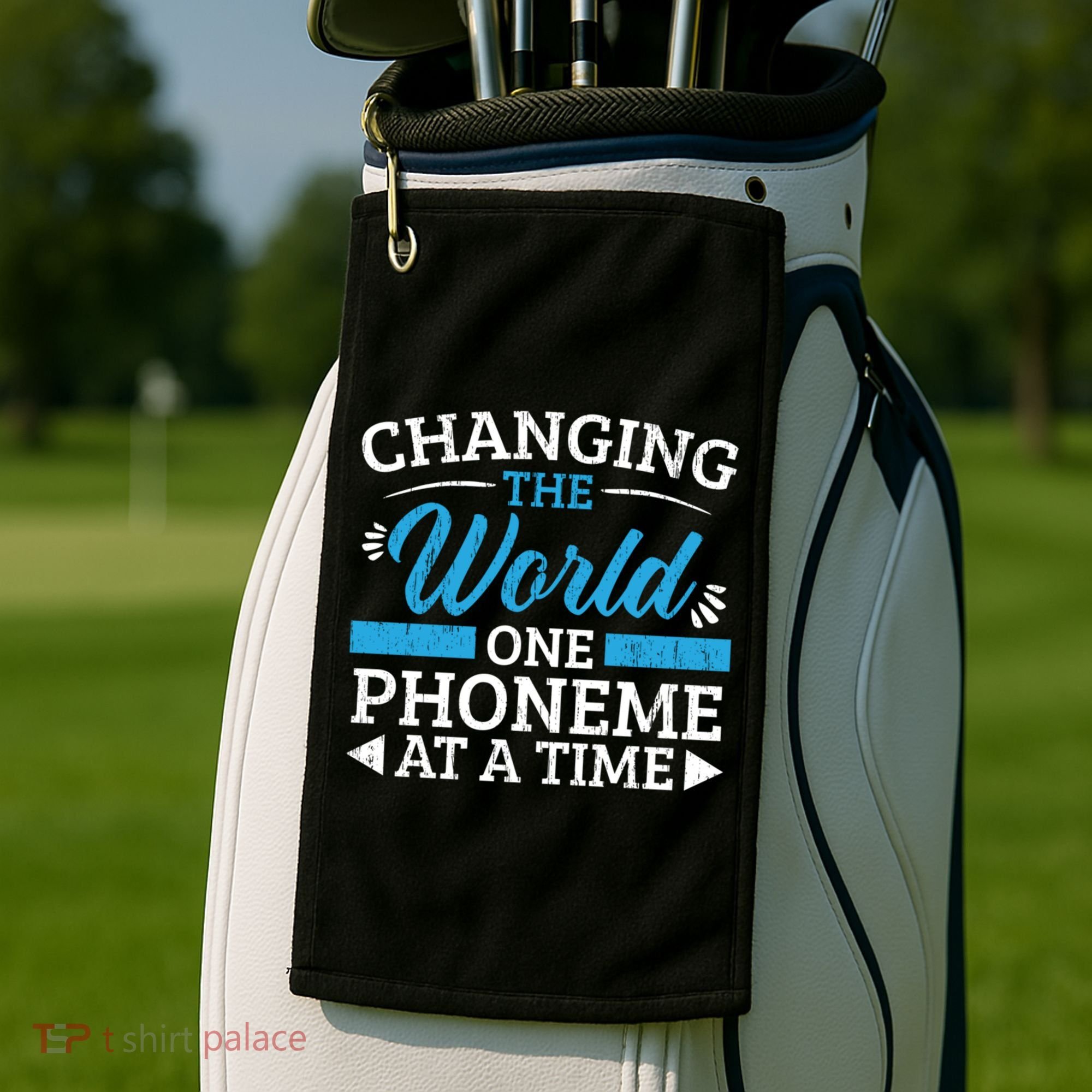 Changing The World One Phoneme At A Time Dyslexia Awareness Meaningful Gift Golf Towel