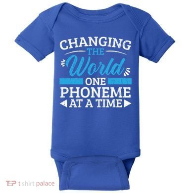 Changing The World One Phoneme At A Time Dyslexia Awareness Meaningful Gift Baby Bodysuit