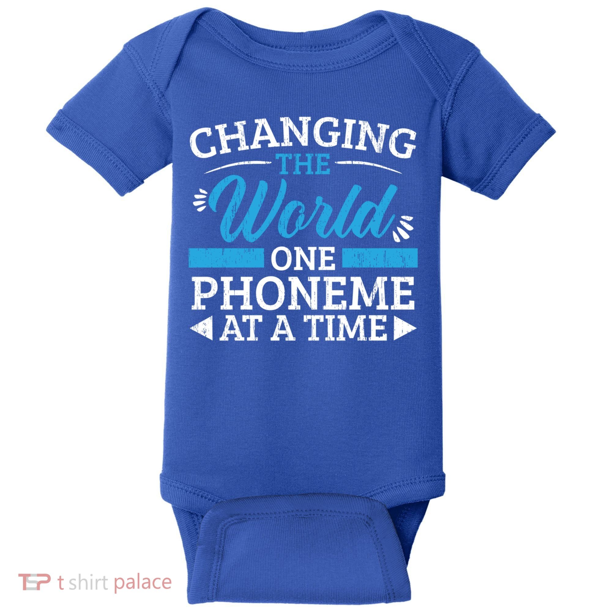 Changing The World One Phoneme At A Time Dyslexia Awareness Meaningful Gift Baby Bodysuit