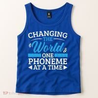 Changing The World One Phoneme At A Time Dyslexia Awareness Meaningful Gift Tank Top thumb 2