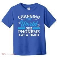 Changing The World One Phoneme At A Time Dyslexia Awareness Meaningful Gift Toddler T-Shirt thumb 0