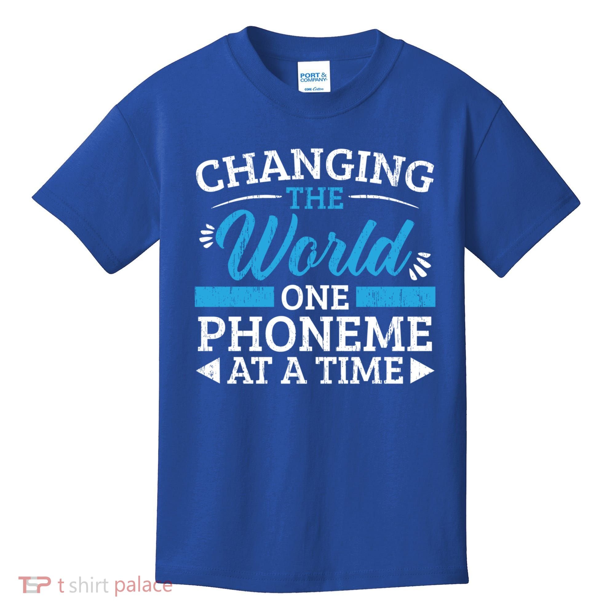 Changing The World One Phoneme At A Time Dyslexia Awareness Meaningful Gift Kids T-Shirt