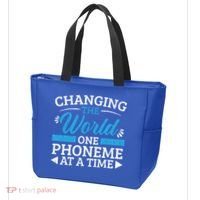 Changing The World One Phoneme At A Time Dyslexia Awareness Meaningful Gift Tote Bag thumb 3