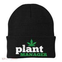 Cannabis Thc Weed Pot 420 Plant Manager Gift Beanie thumb 0