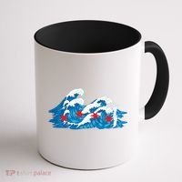 Chicago Tsunami Wave State Flag Coffee Mug thumb 1