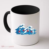 Chicago Tsunami Wave State Flag Coffee Mug thumb 0