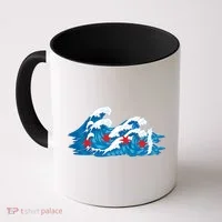 Chicago Tsunami Wave State Flag Coffee Mug thumb 0