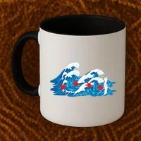 Chicago Tsunami Wave State Flag Coffee Mug thumb 2
