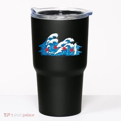 Chicago Tsunami Wave State Flag Tumbler