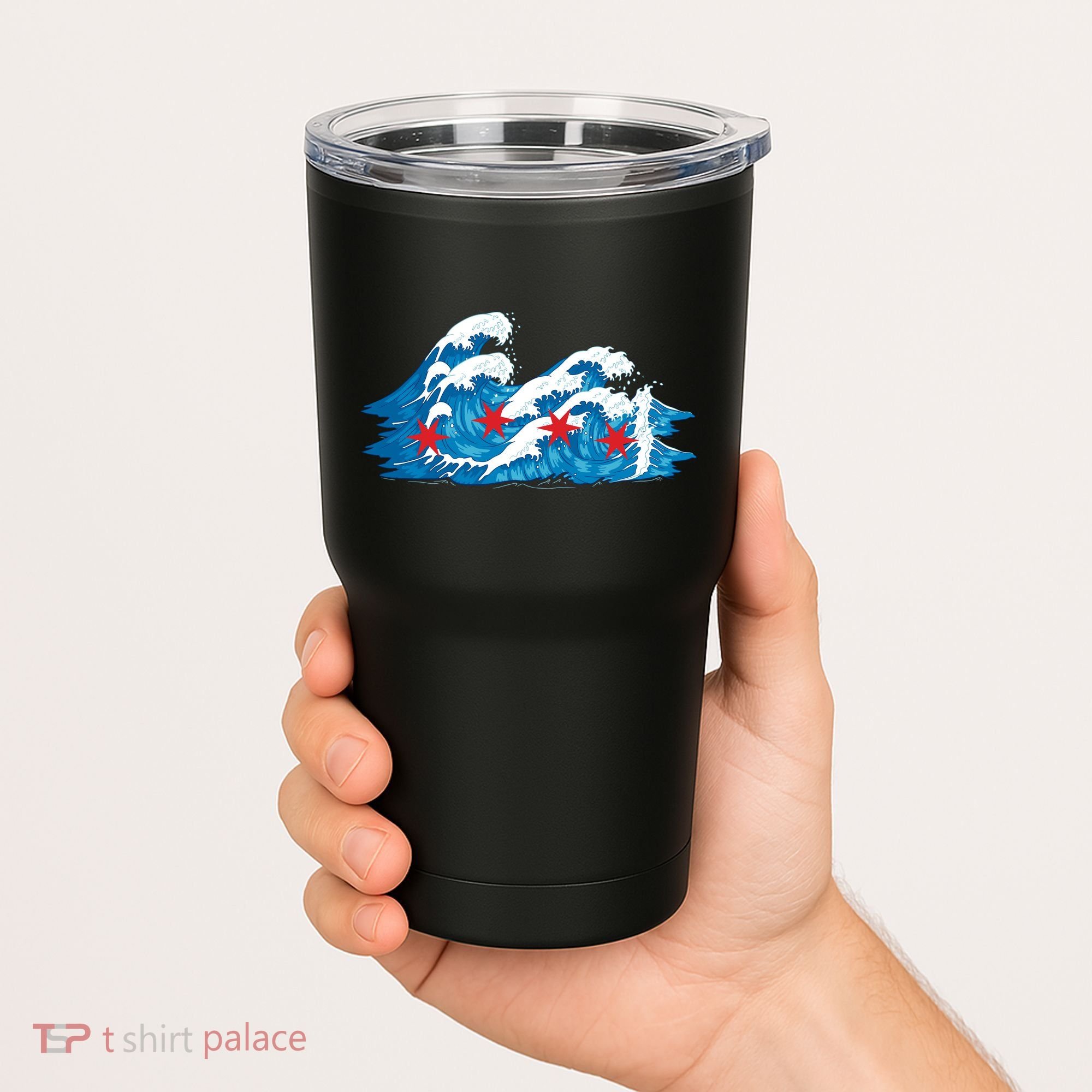 Chicago Tsunami Wave State Flag Tumbler