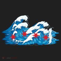 Chicago Tsunami Wave State Flag Tumbler thumb 3